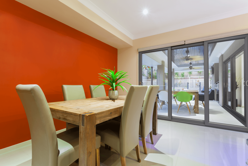 grey sliding patio door