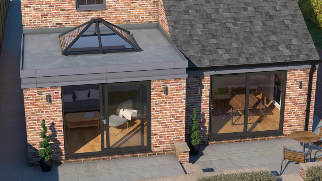 double black sliding patio doors