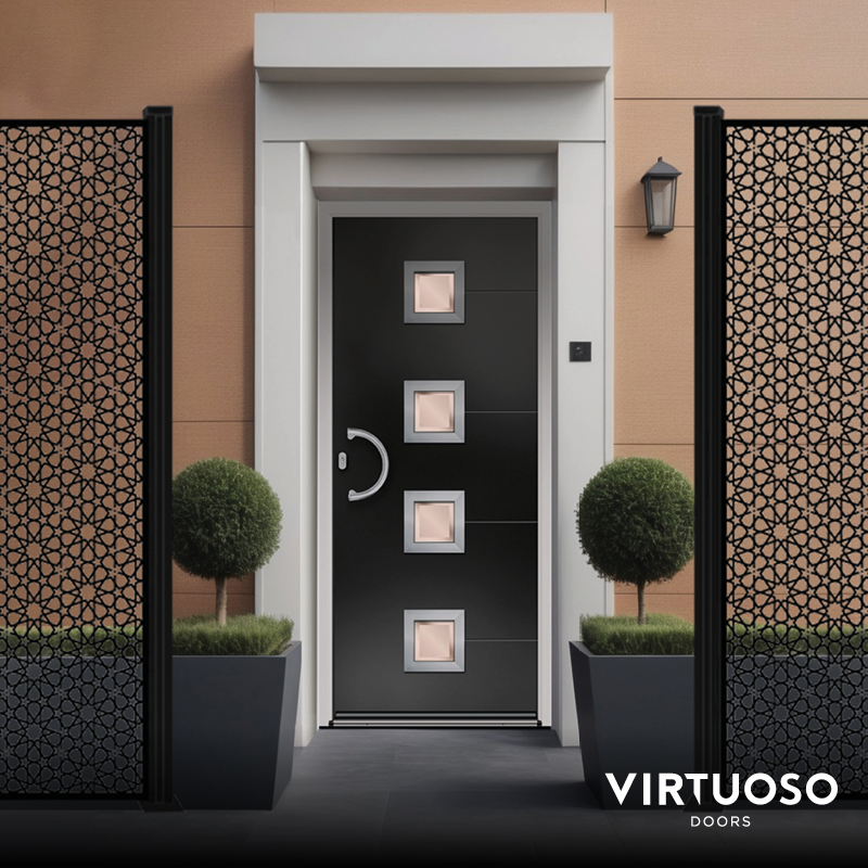 A black Virtuoso Door.